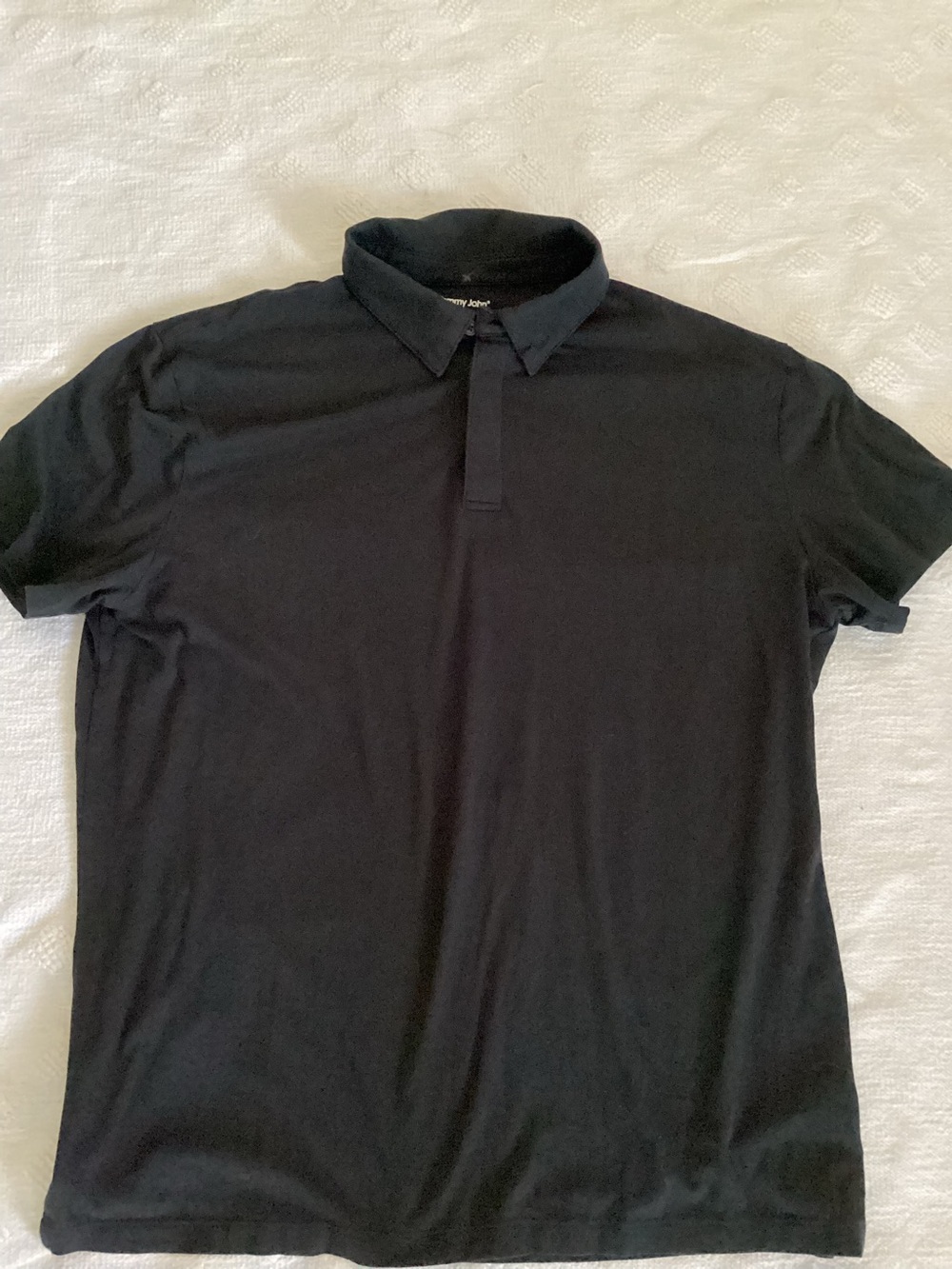 Tommy John polo black SZ large